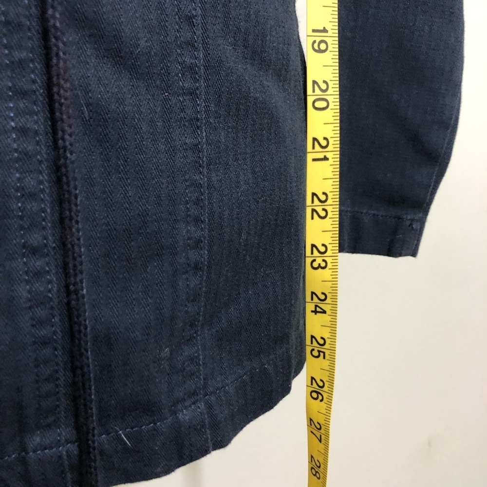 NWOT Navy Blue Utility Jacket Coat New Tribal Embroidered Print Skies Are Blue - Picture 7 of 7